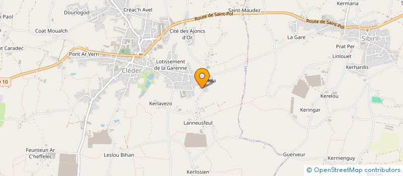 localisation de l'entreprise HELARD-MADEC  CLEDER