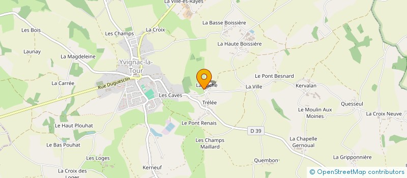 localisation de l'entreprise HELAROCHE  YVIGNAC-LA-TOUR