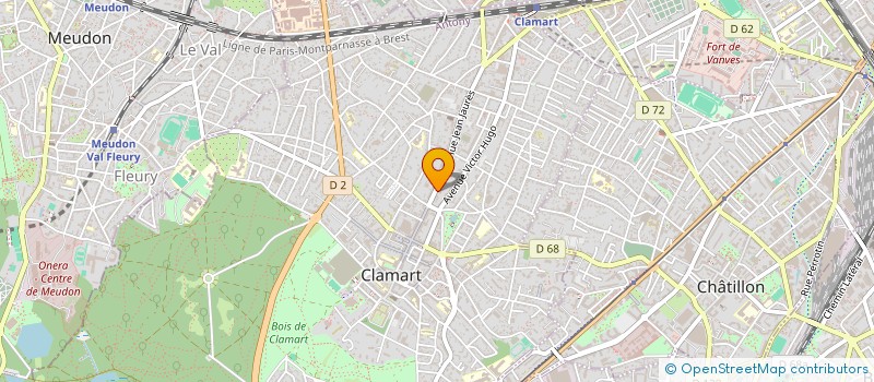 localisation de l'entreprise HELARY BUREAUTIQUE INFORMATIQUE à CLAMART