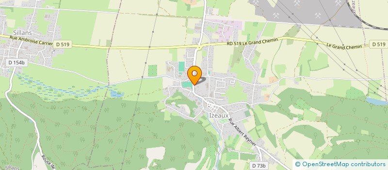 localisation de l'entreprise HELAS  IZEAUX