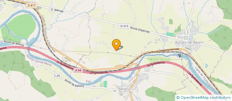 localisation de l'entreprise HELAU  BAIGTS-DE-BEARN