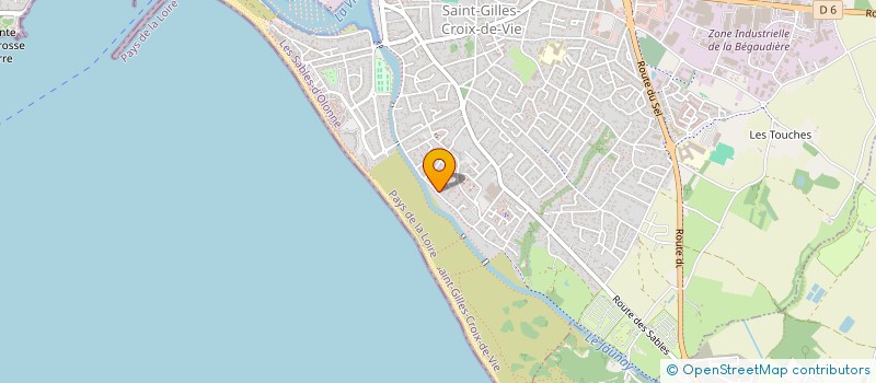 localisation de l'entreprise HELAUR à SAINT-GILLES-CROIX-DE-VIE
