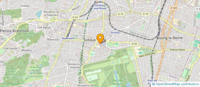localisation de l'entreprise HELBE LORAIN BROCA à SCEAUX