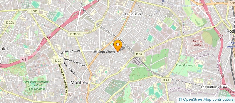 localisation de l'entreprise HELBERT RYBAK  MONTREUIL