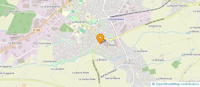 localisation de l'entreprise HELBO à LES HERBIERS