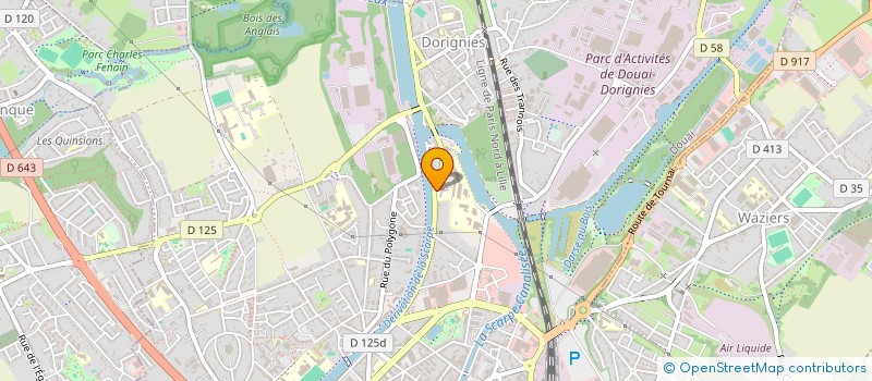 localisation de l'entreprise HELBOO à DOUAI