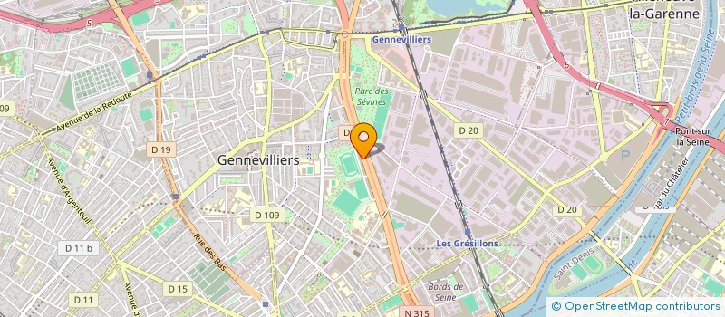 localisation de l'entreprise HELBUL à GENNEVILLIERS