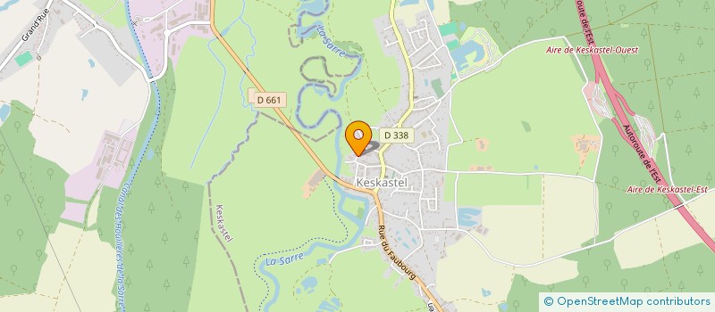 localisation de l'entreprise HELD RAOUL  KESKASTEL