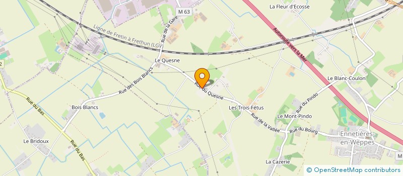 localisation de l'entreprise HELDEN  ENNETIERES-EN-WEPPES