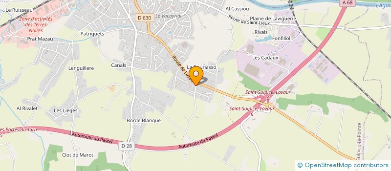 localisation de l'entreprise HELDI SERVICES à SAINT-SULPICE-LA-POINTE