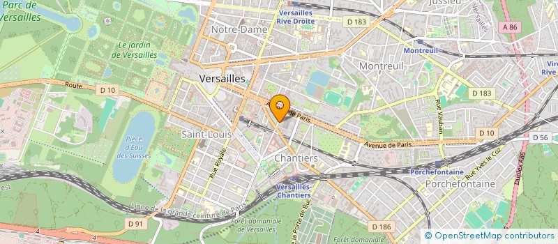 localisation de l'entreprise HELDT-CLAISE-LE MAREC-LOGER à VERSAILLES