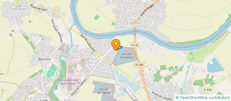 localisation de l'entreprise HELEA TAXI 38  CHAVANOZ