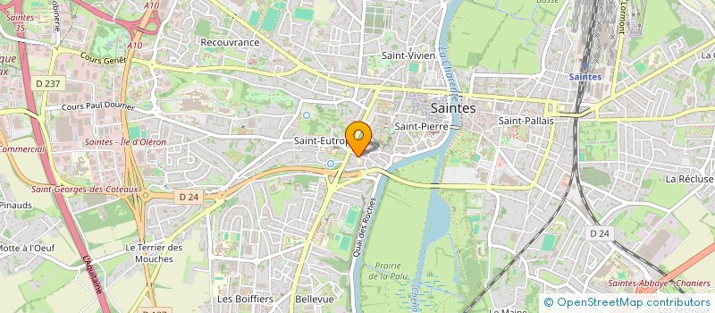 localisation de l'entreprise HELEAGE  SAINTES