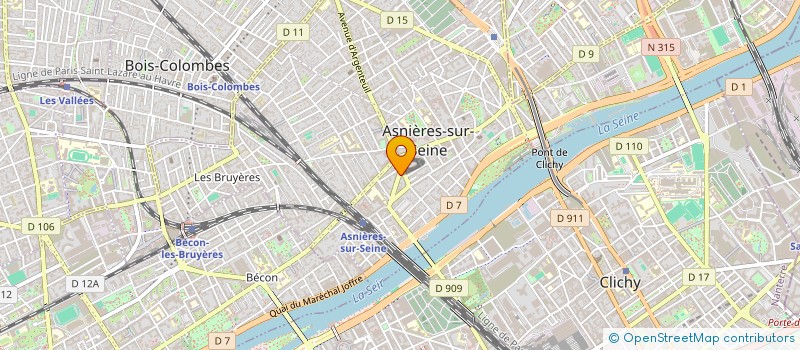 localisation de l'entreprise HELEN'S à ASNIERES-SUR-SEINE