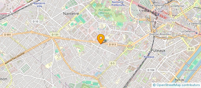 localisation de l'entreprise HELENA  NANTERRE