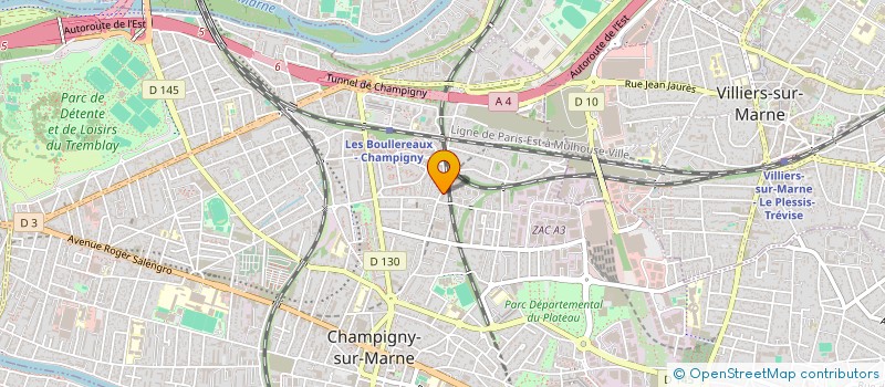 localisation de l'entreprise HELENA EXPRESS à CHAMPIGNY-SUR-MARNE