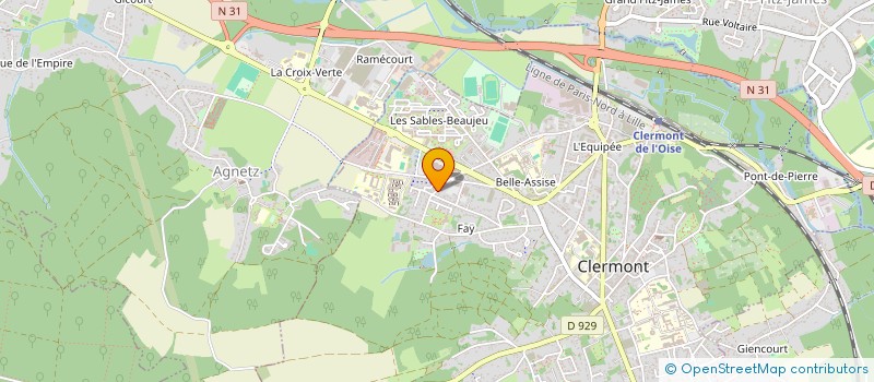 localisation de l'entreprise HELENA LOPES à CLERMONT