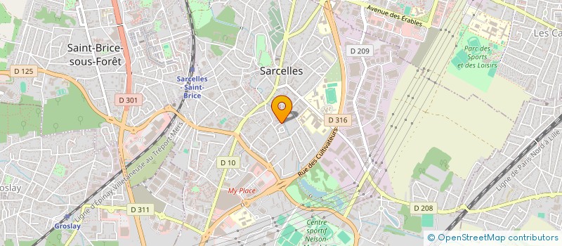 localisation de l'entreprise HELENA TRADING COORPORATION & CO  SARCELLES