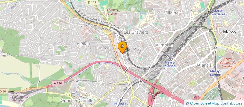 localisation de l'entreprise HELENA TRANSPORT  PALAISEAU