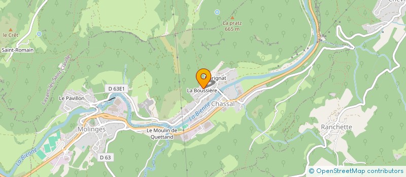 localisation de l'entreprise HELENE  CHASSAL-MOLINGES