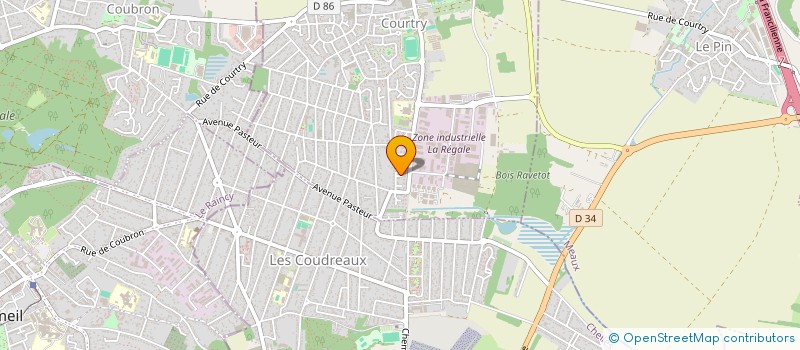 localisation de l'entreprise HELENE à COURTRY