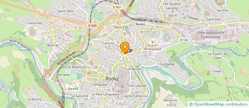 localisation de l'entreprise HELENE  RODEZ