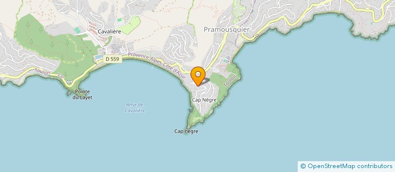 localisation de l'entreprise HELENE  LE LAVANDOU