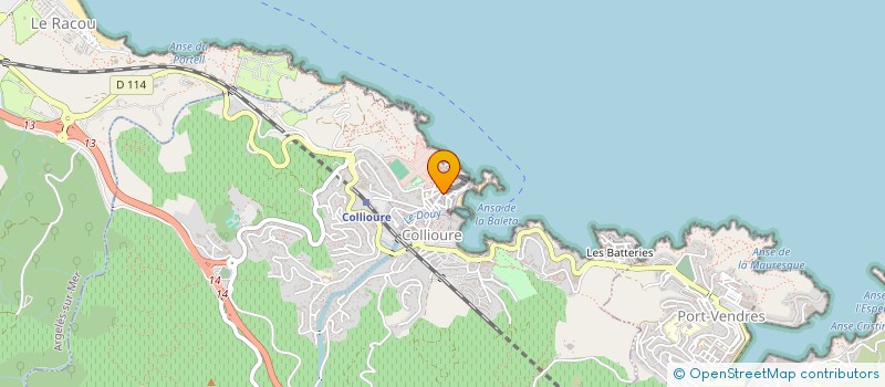 localisation de l'entreprise HELENE à COLLIOURE