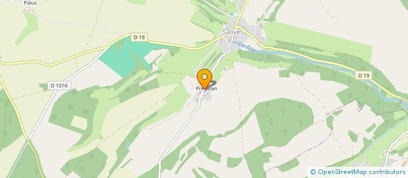 localisation de l'entreprise HELENE  SALIVES