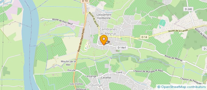 localisation de l'entreprise HELENE BOUDAT  CAMBLANES-ET-MEYNAC