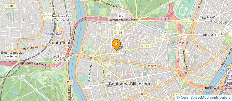 localisation de l'entreprise HELENE COURTAIGNE DELALANDE à BOULOGNE-BILLANCOURT