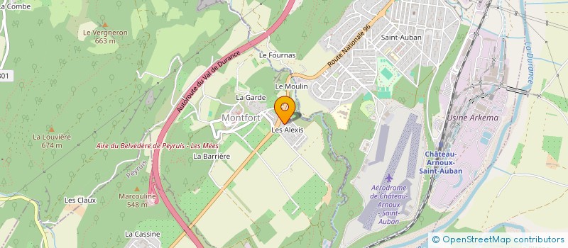 localisation de l'entreprise HELENE DAUNIS  CHATEAU ARNOUX SAINT AUBAN