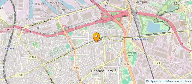 localisation de l'entreprise HELENE DE TOIT à GENNEVILLIERS