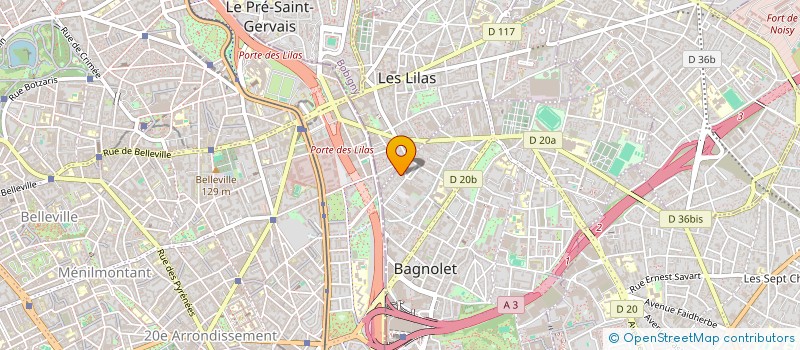 localisation de l'entreprise HELENE DUMUR CONSULTING à BAGNOLET