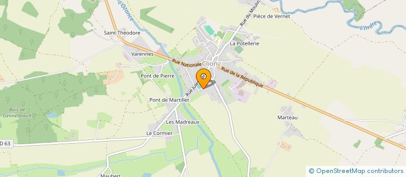 localisation de l'entreprise HELENE ET SES PIZZAS à CHATILLON-SUR-INDRE