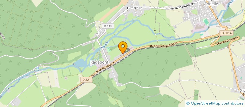 localisation de l'entreprise HELENE FOURNIER  RADEPONT