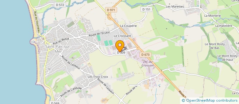 localisation de l'entreprise HELENE IMMOBILIER  SAINT-PAIR-SUR-MER