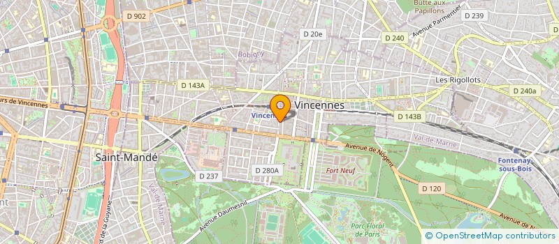 localisation de l'entreprise HELENE INVESTISSEMENTS à VINCENNES