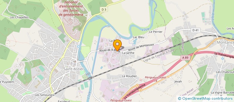 localisation de l'entreprise HELENE MUDRY  SAINT-ASTIER