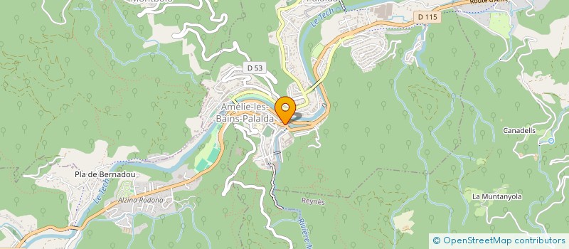 localisation de l'entreprise HELENE P  AMELIE-LES-BAINS-PALALDA