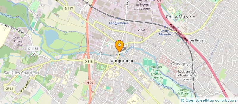 localisation de l'entreprise HELENE PROD à LONGJUMEAU