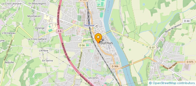 localisation de l'entreprise HELENE RUDLOFF NOTAIRE ASSOCIE D'UNE SOCIETE CIVILE PROFESSIONNELLE TITULAIRE D'UN OFFICE NOTARIAL à TOURNUS