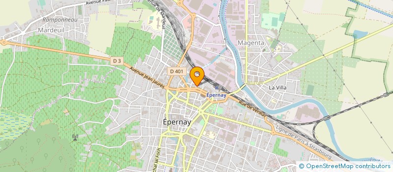 localisation de l'entreprise HELENE'S à EPERNAY