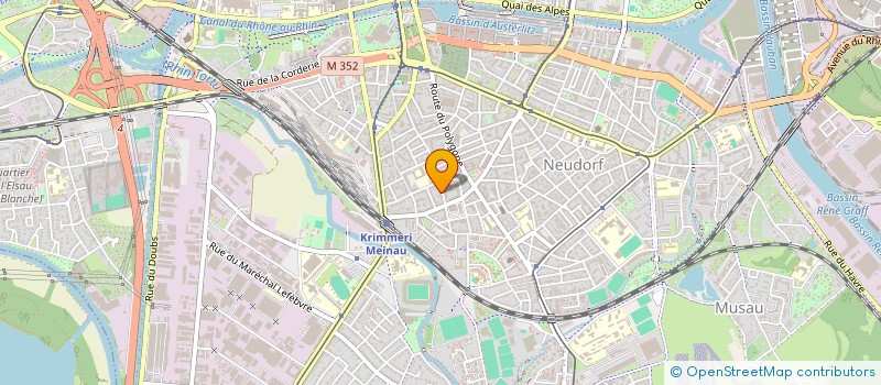 localisation de l'entreprise HELENE WENDLING  STRASBOURG