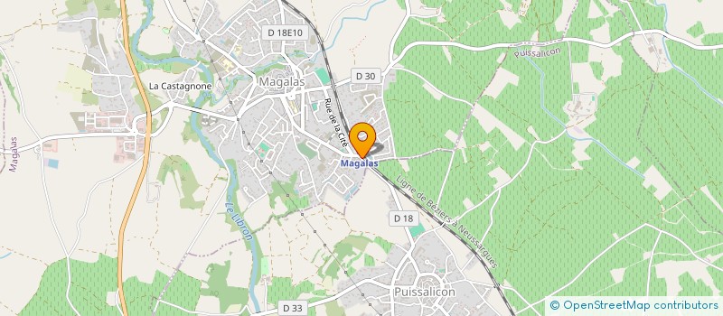 localisation de l'entreprise HELENO CARLOS BATIMENT  MAGALAS