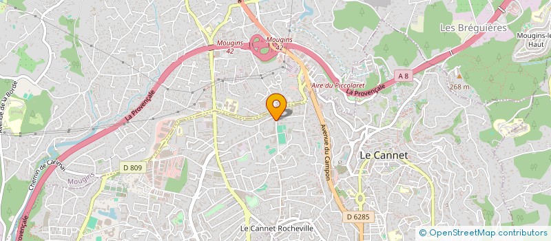 localisation de l'entreprise HELESA INVEST à FREJUS
