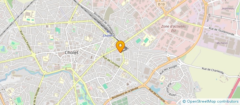 localisation de l'entreprise HELEVEN à CHOLET