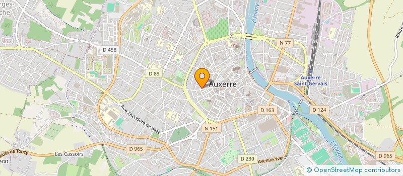 localisation de l'entreprise HELEXA à AUXERRE