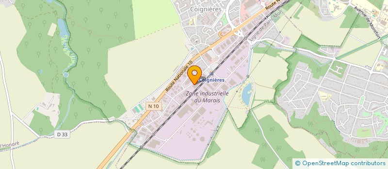 localisation de l'entreprise HELGA INTERNATIONAL à COIGNIERES
