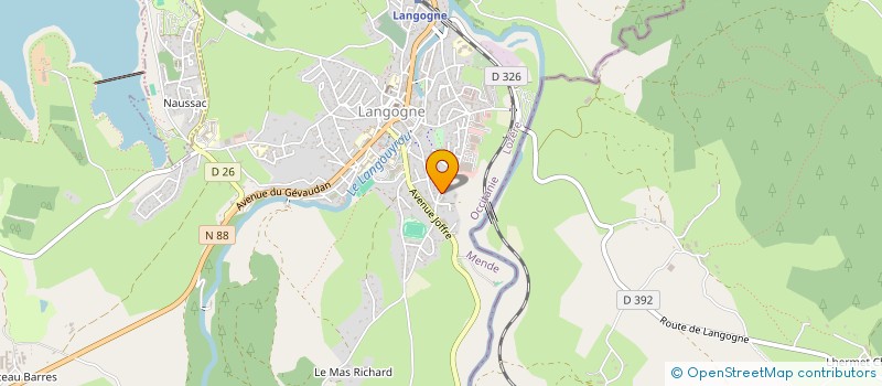 localisation de l'entreprise HELGEO  LANGOGNE